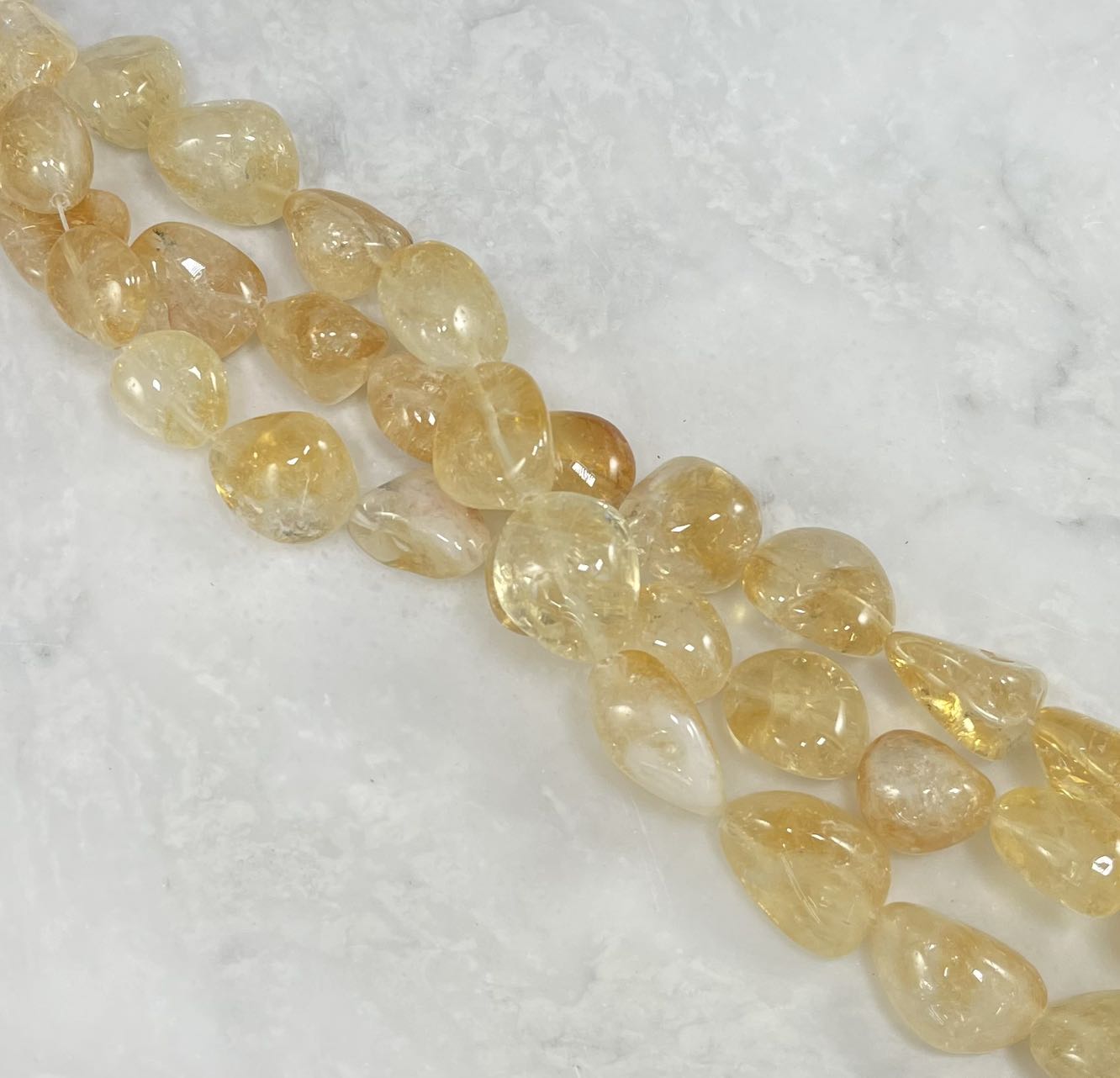 Citrine Nugget Strands