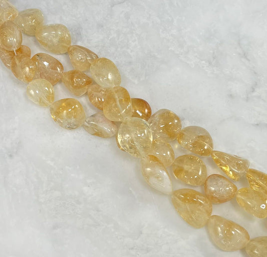 Citrine Nugget Strands