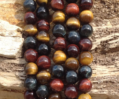 3-Color Tiger Eye Round