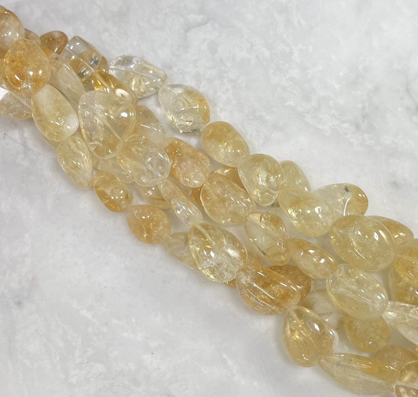 Citrine Nugget Strands