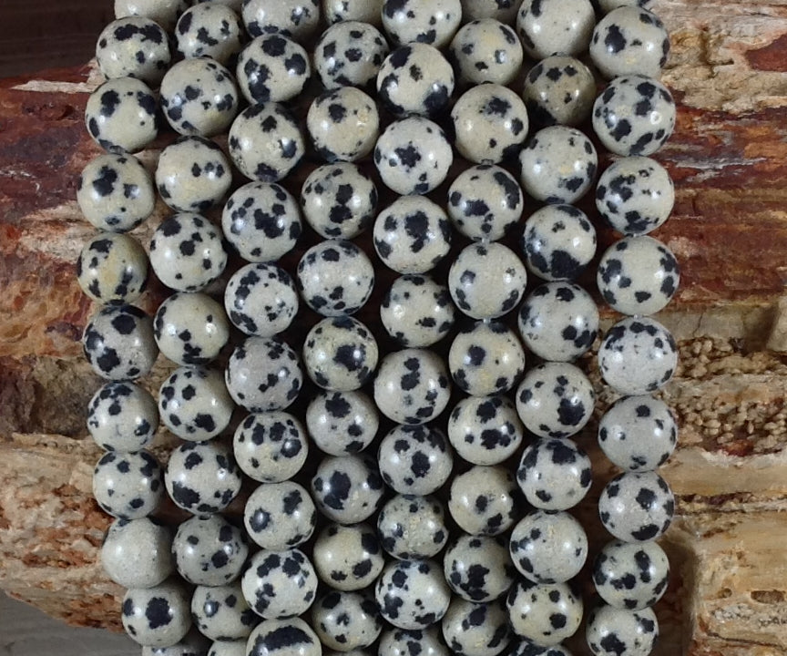 Dalmatian Jasper Round 6mm 8mm