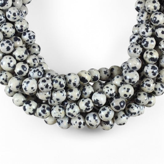 Dalmatian Jasper Round 6mm 8mm