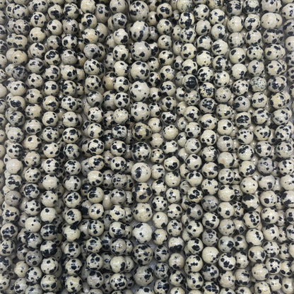 Dalmatian Jasper Round 6mm 8mm